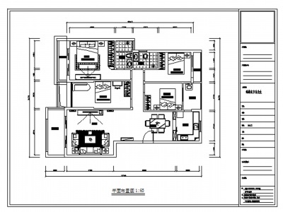 家裝住宅室內(nèi)裝修CAD施工圖 裝修工程圖